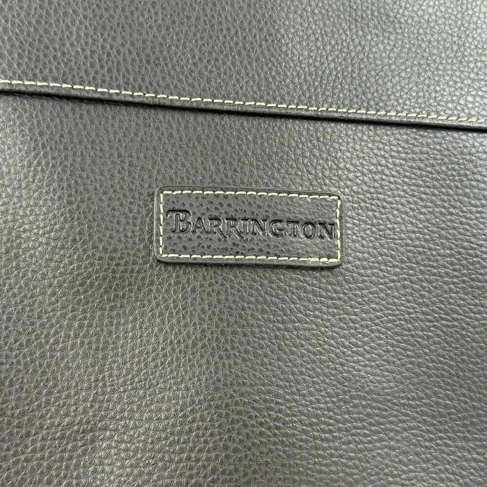 Barrington faux leather garment bag